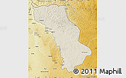Shaded Relief Map of Cuango, physical outside