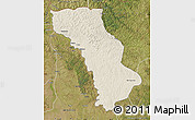 Shaded Relief Map of Cuango, satellite outside