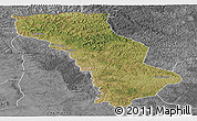 Satellite Panoramic Map of Cuango, desaturated