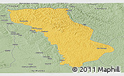 Savanna Style Panoramic Map of Cuango