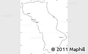 Blank Simple Map of Cuango, cropped outside