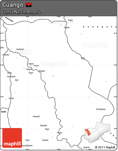 Blank Simple Map of Cuango