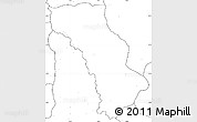 Blank Simple Map of Cuango, no labels