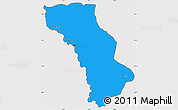 Political Simple Map of Cuango, cropped outside