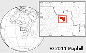 Blank Location Map of Lubalo