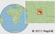 Savanna Style Location Map of Lubalo