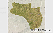 Satellite Map of Lubalo, lighten