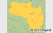 Savanna Style Simple Map of Lubalo