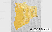 Physical 3D Map of Lucapa, lighten, desaturated