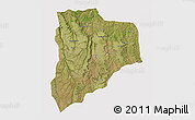 Satellite 3D Map of Lucapa, cropped outside