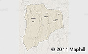 Shaded Relief 3D Map of Lucapa, lighten