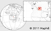 Blank Location Map of Lucapa, highlighted parent region, within the entire country