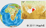 Physical Location Map of Lucapa, highlighted parent region