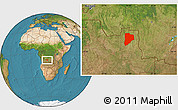 Satellite Location Map of Lucapa