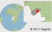 Savanna Style Location Map of Lucapa, highlighted country, highlighted parent region