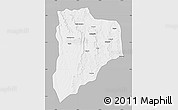 Gray Map of Lucapa, single color outside