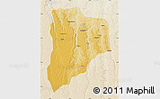 Physical Map of Lucapa, lighten
