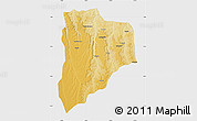 Physical Map of Lucapa, single color outside
