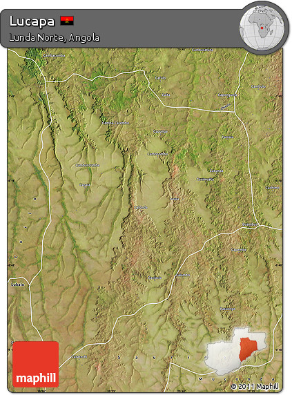 Satellite Map of Lucapa