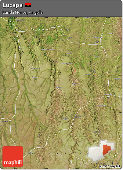 Satellite Map of Lucapa