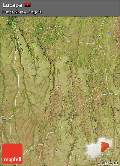 Satellite Map of Lucapa
