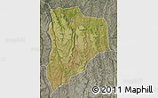 Satellite Map of Lucapa, semi-desaturated