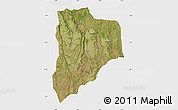 Satellite Map of Lucapa, single color outside