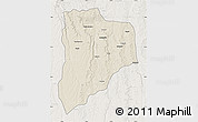 Shaded Relief Map of Lucapa, lighten