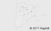 Silver Style Map of Lucapa, single color outside