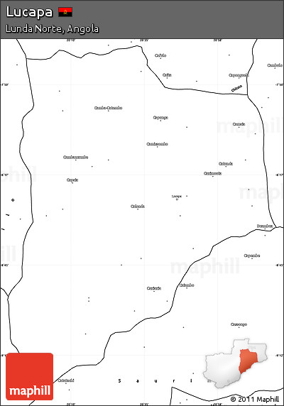 Blank Simple Map of Lucapa