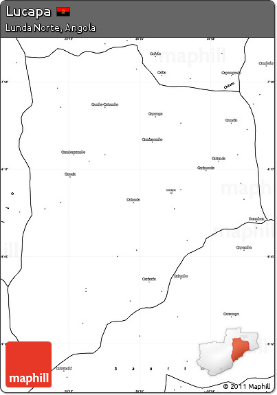 Blank Simple Map of Lucapa