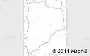 Blank Simple Map of Lucapa, no labels