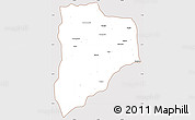 Classic Style Simple Map of Lucapa, cropped outside