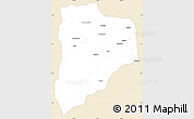 Classic Style Simple Map of Lucapa, single color outside