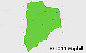 Political Simple Map of Lucapa, cropped outside