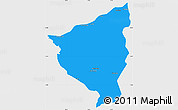 Political Simple Map of Cacolo, single color outside