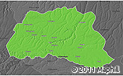 Political 3D Map of Dala, darken, desaturated