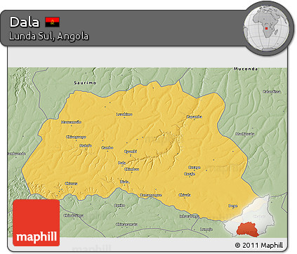 Savanna Style 3D Map of Dala