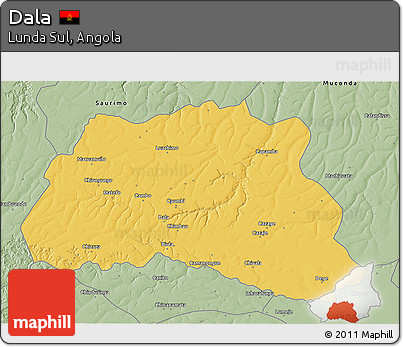 Savanna Style 3D Map of Dala