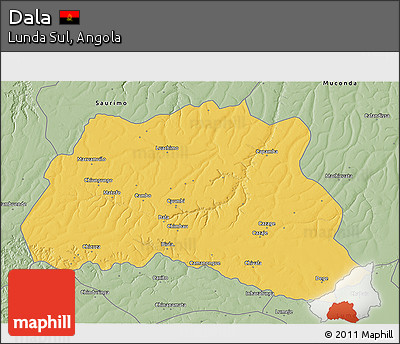 Savanna Style 3D Map of Dala