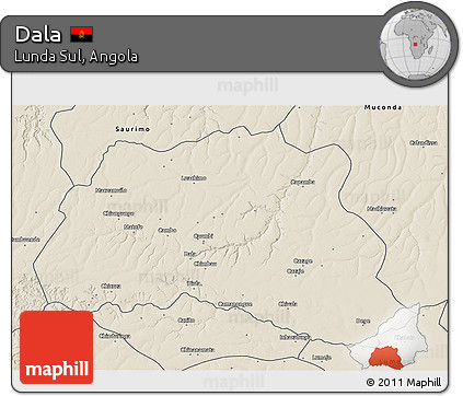 Shaded Relief 3D Map of Dala