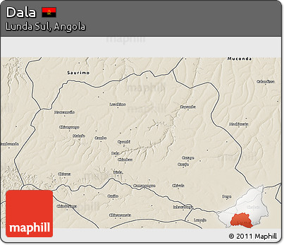 Shaded Relief 3D Map of Dala