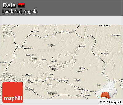 Shaded Relief 3D Map of Dala