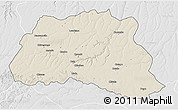 Shaded Relief 3D Map of Dala, lighten, desaturated