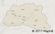Shaded Relief 3D Map of Dala, lighten