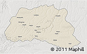 Shaded Relief 3D Map of Dala, lighten, semi-desaturated
