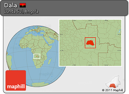 Savanna Style Location Map of Dala