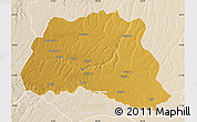 Physical Map of Dala, lighten