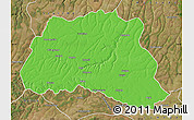 Political Map of Dala, satellite outside