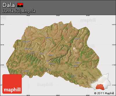 Satellite Map of Dala, cropped outside
